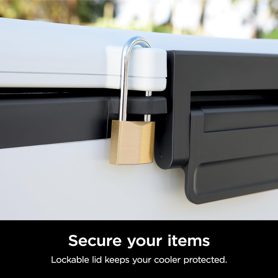 Ninja FB131WH Frostvault 30Qt Hard Cooler with Dry Zone, Integrated