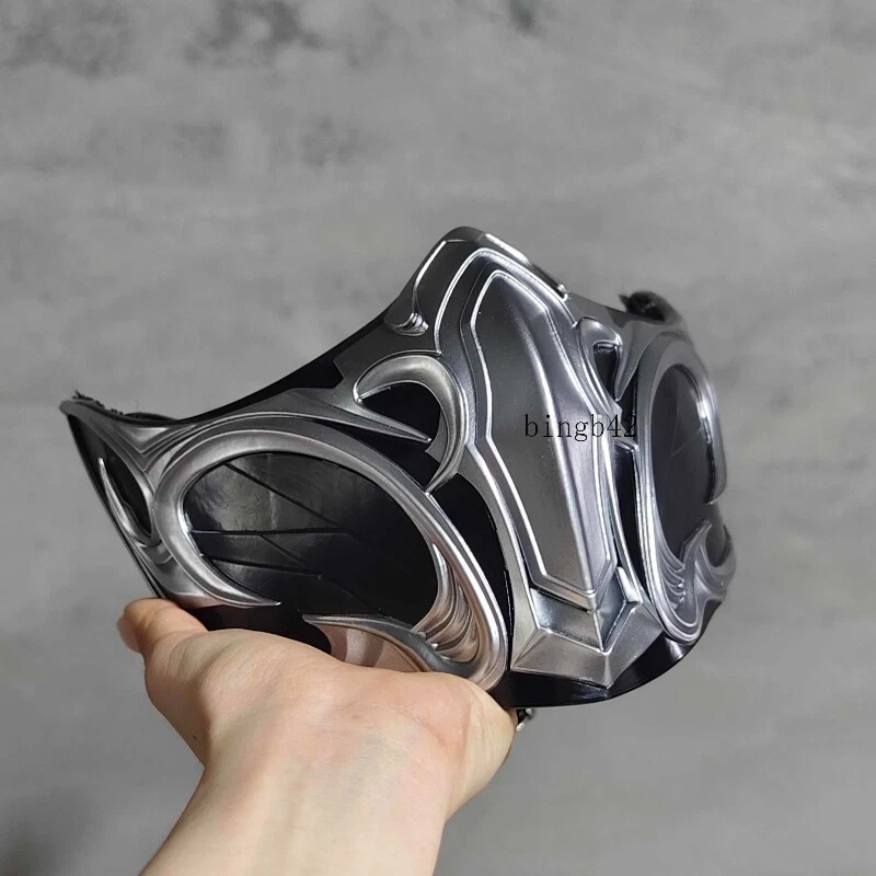 Mortal Kombat Bi-Han Half Face Mask Cosplay Costume Shoot Prop Gentleman Style - Image 4 of 4
