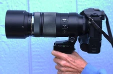 HAND GRIP ARCA SWISS MOUNT FOR TELEPHOTO - OM SYS, LUMIX, SIGMA, FUJI, TAMRON