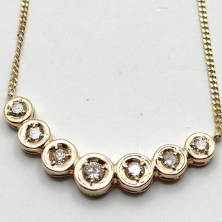 Jewelry Necklace Natural Diamond 0.3ct Gold 5524870