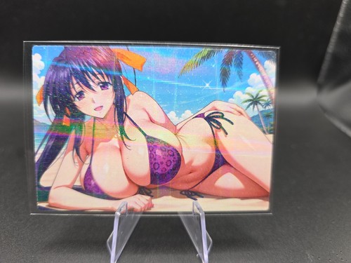 Akeno Himejima High School Dxd Anime Waifu Card Doujin ACG Goddess Holo - Picture 2 of 4