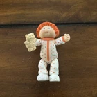 Adorable Vintage Cabbage Patch Kids Poseable Mini Figure Ginger Boy With Teddy