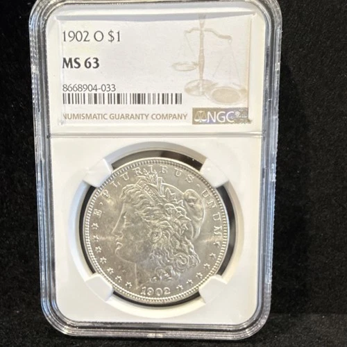 1902 Morgan Dollar Silver $1 Coin New Orleans NGC MS63 Business Strike