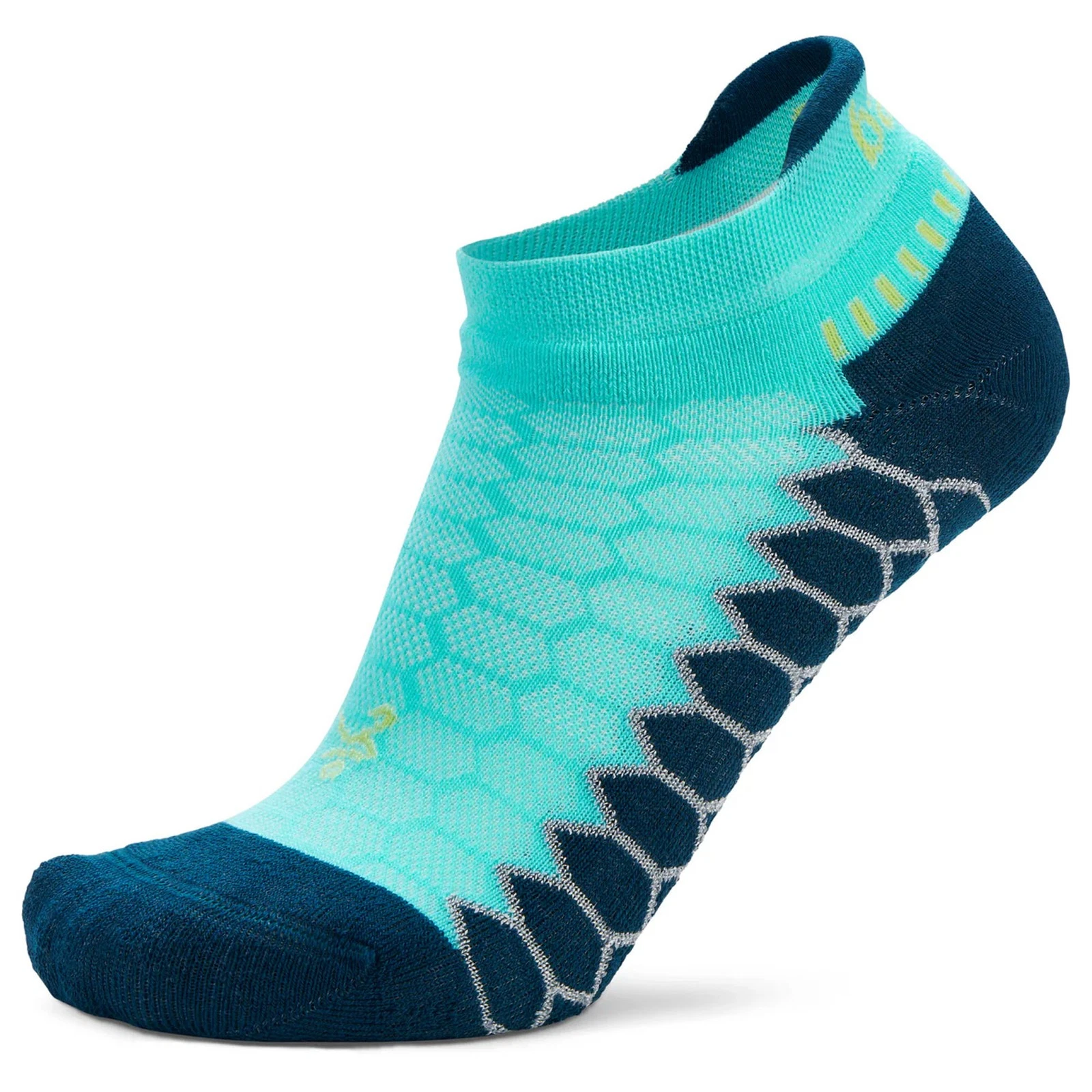 Balega Silver No Show Tab, Teal