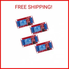 4pcs DC 12V Relay Module 1 Channel Relay Board with Optocoupler Isolation Suppor