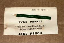 Joke Pencil Golf Gag Toy Novelty Gift Envelope Japan Vintage Original 1950s NOS
