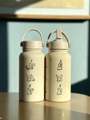Mimikyu Water Bottle Engraved Coffee Tumbler with Disguised & Busted Form, Unite - Image 1 of 4