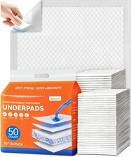 Disposable Dog Training Pads - Extra Large 30"x36" with Secure Anti-Slip Strips
