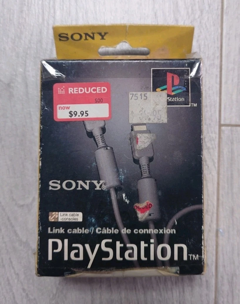 SONY PLAYSTATION 1 PS1 OFFICIAL GENUINE CONSOLE SYSTEM LINK UP CABLE SCPH-1040 e