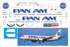1/144 PAS-DECALS Boeing 737-400 Pan Am DACO Eastern Express