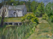 "Building / Grayling Fish Hatchery" Jeffrey Randolph Bond - plein air 12x16