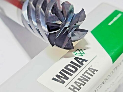 WIDIA HANITA™ 20 mm metallo duro massiccio rivestito TiAlN 6 flauti D507 fine fresa utensile - Foto 3 di 5