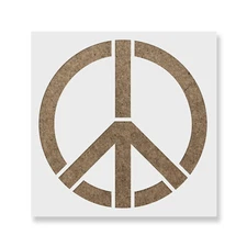 Peace Sign Stencil - Durable & Reusable Mylar Stencils