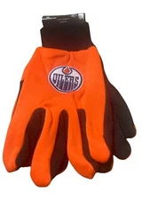 Edmonton Oilers Orange And Black Utility Gloves