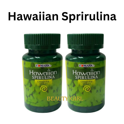 2 bottle Hawaiian Spirulina by Edmark Int'l 200 tablets