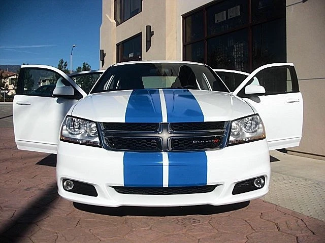 Calcomanía gráfica de vinilo 36 pies rayas carreras 10 pulgadas para Dodge Avenger Neon Dart Foto 2 de 4