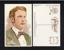 #26 ALBERT G. SPALDING, 19th century pitcher ~ Perez-Steele HOF Art Postcard EXC