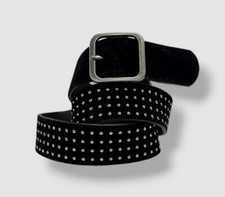 Guess Kid's Girls Black Velvet Studded Belt Size Large