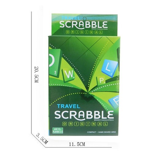 Brand New Travel Scrabble Small Version Mini Game Light Weight For Travelling - Picture 6 of 6