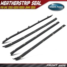 4x Front Inner & Outer Window Sweep Weatherstrip Seal for GMC C1500 K2500 R3500