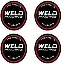4X for Weld Wheel Rim Center Hub Cap Stickers Emblem 601-3005 2.5" Diameter 64MM
