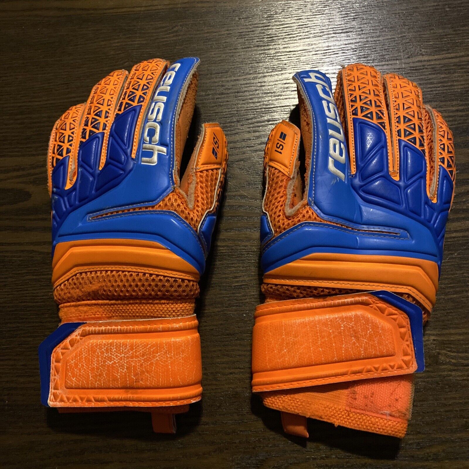 Atravesar Anuncio Larva del moscardón Reusch Prisma STF S1 Ortho Tec Goalie Gloves Used Size 8 | eBay