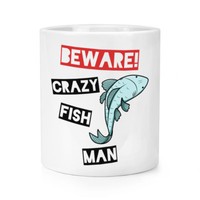Beware VerrüCkte Fisch Mann Makeup Pinsel Bleistift Topf - Lustig Tiere