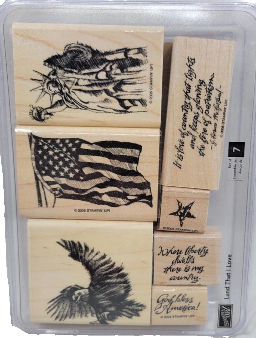 Stampin' Up! Patriotic Rubber Craft Stamps
