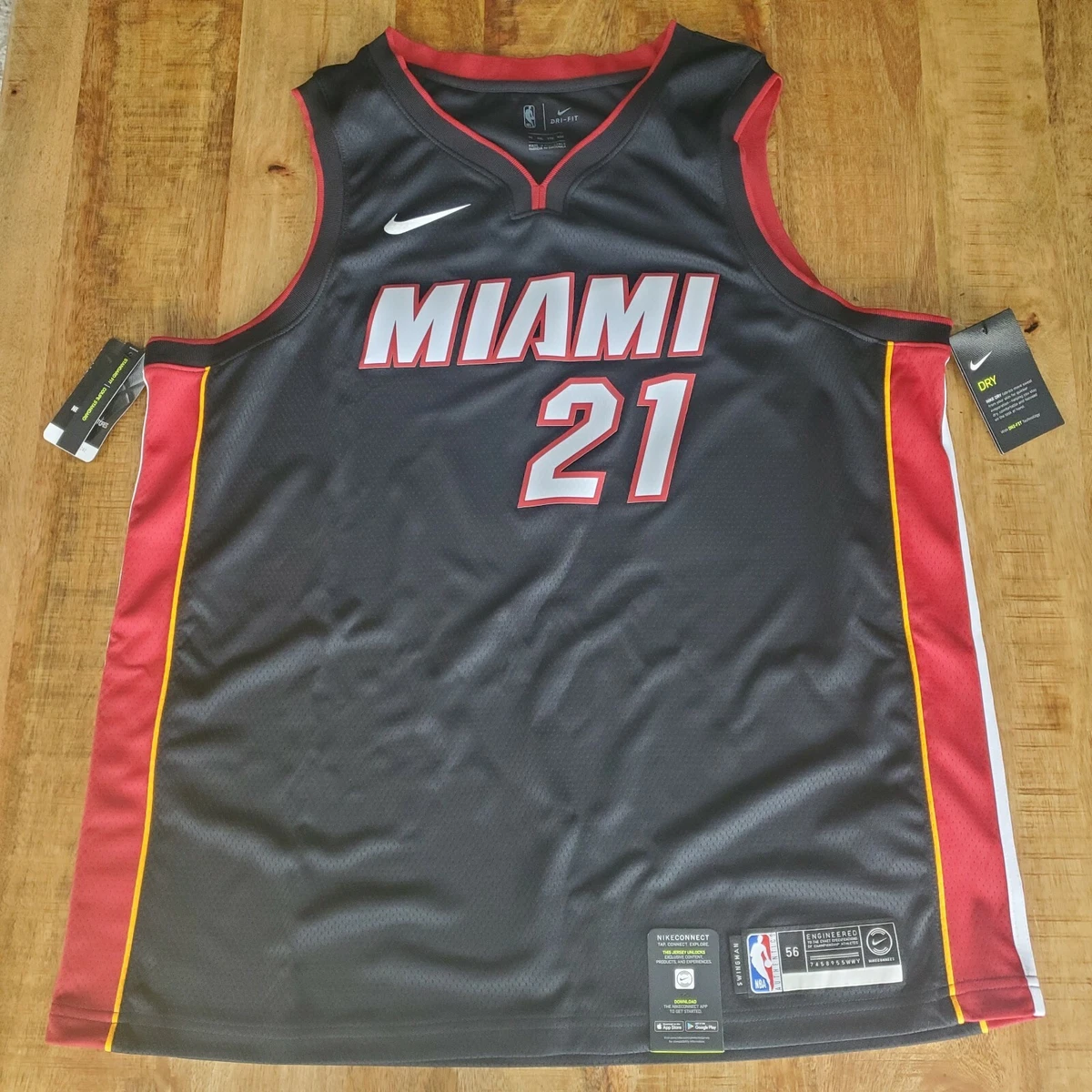 Nike NBA Miami Heat Hassan Whiteside Swingman Jersey SZ XXL 56 BNwT  864487-010