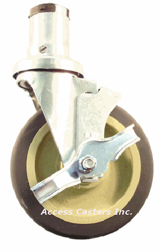 5DADSBB1 5" höhenverstellbare Kugel 1 5/8 Vorbau Laufrolle mit Bremse 300 lbs - Bild 1 von 1