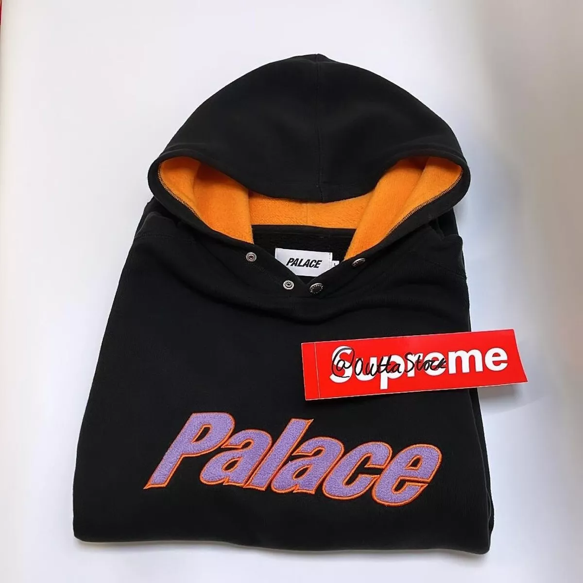 Palace Polar Logo Hood hoodie Size Large
