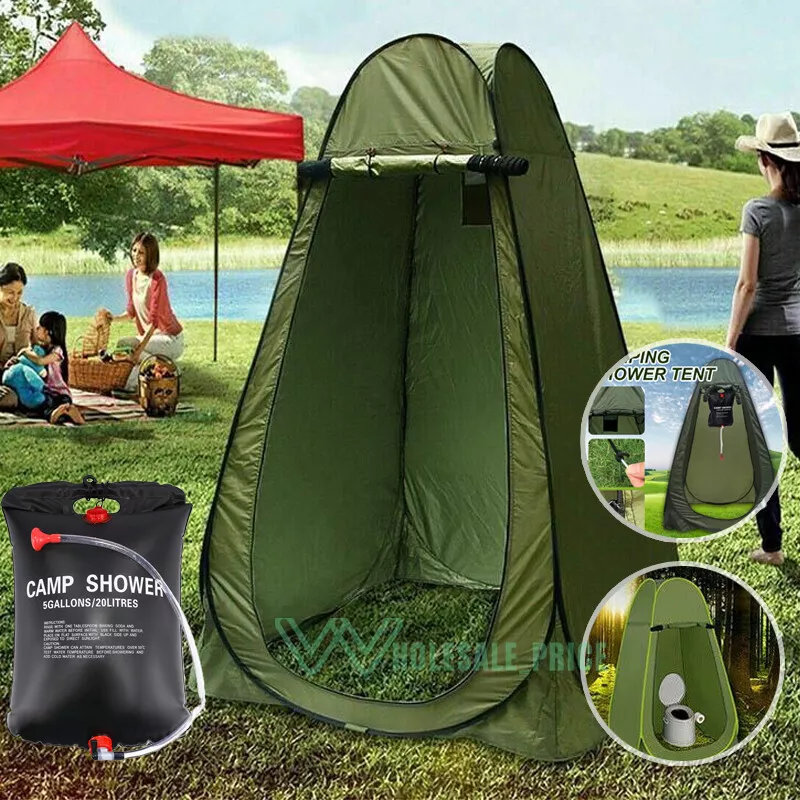 Outdoor Instant Pop Up Tent Camping Shower Toilet Privacy Tent