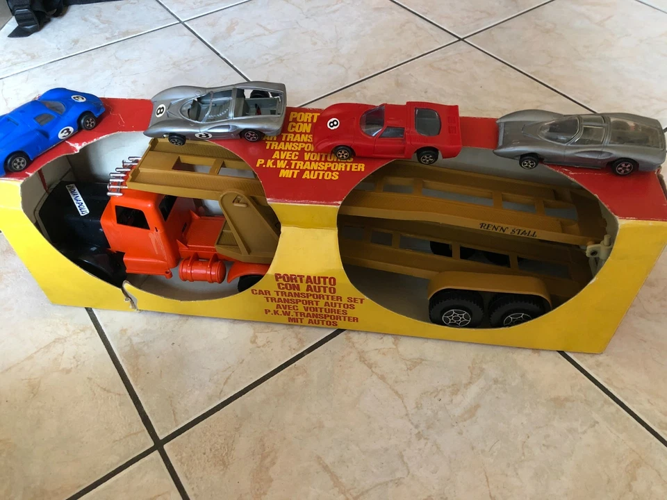 Bisarca polistil 1/24  politoys  policar mebetoys CAR TRANSPORTER p48 matra 1:32 - Immagine 2 di 4