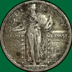 1920 Standing Liberty Quarter Extremely Fine XF Coin, Minor Corrosion #37769