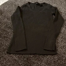 Victoria's Secret Moda International Brown Sweater 100% Cotton Size Medium