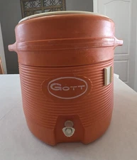 Vintage GOTT Water Cooler 6.5 Gallon Orange