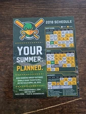 2018 Madison Mallards paper schedule