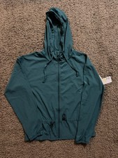 Z by Zella Teal Full Zip Long Sleeves Lightweight Jacket Activewear Size Small