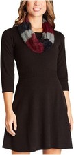 BCX Womens Stretch Fit Flare Sweater Dress Black Size Small