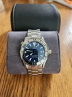 omega seamaster Quartz blue dial