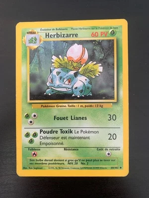Carte Pokémon : Herbizarre 30/102 Edition 2 Set de Base Wizards Français - Photo 1/2