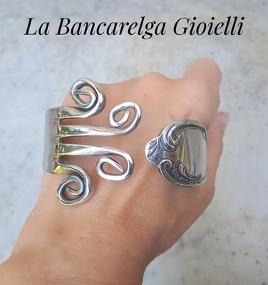 Antique Fork Decorated Handcrafted Bracelet. fork bracelet