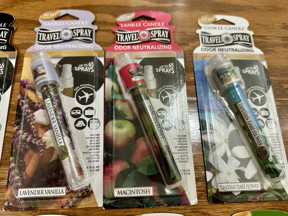 Yankee Candle Travel Spray Lote de 10 RARO DESCONTINUADO Nuevo Habitación Coche Aromas Nuevo de Lote Antiguo Foto 2 de 4
