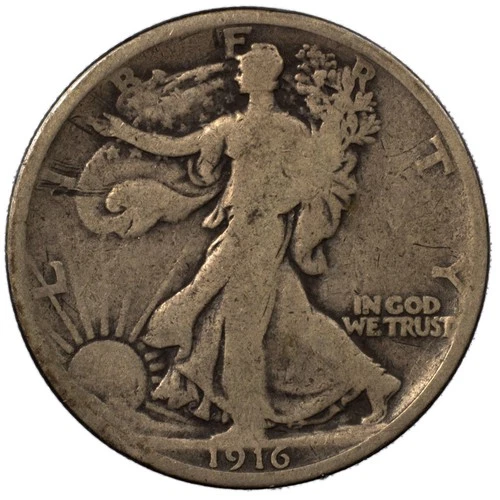 1916-P Walking Liberty Half Dollar — photo from the most recent tracked eBay sale