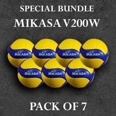Mikasa V200W Volley Ball | FIVB Approved 2019 Match Ball | SIZE 5 | PACK OF 7