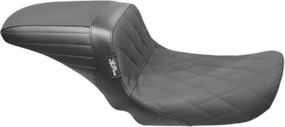 LP Diamond w Gripp Kickflip Long Legs Solo Seat Harley Dyna Fat Bob 08-17