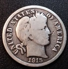 1915 Barber Dime Circulated
