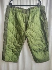 US Military M65 Field Pant Liner Cold Weather Trousers Quilted XL SHORT REG NWOT