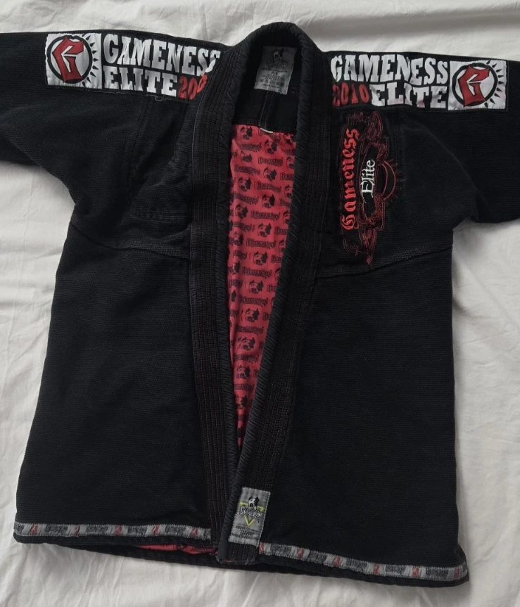 Chaqueta Gameness Elite 2010 Kimonos Talla A1 Jiu-Jitsu Profesional Lucha Negra Foto 2 de 4