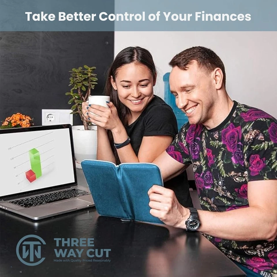 Leather Zipper Wallet with Cash Envelopes Monthly Budget Cards For Financial ... - Image 3 of 4